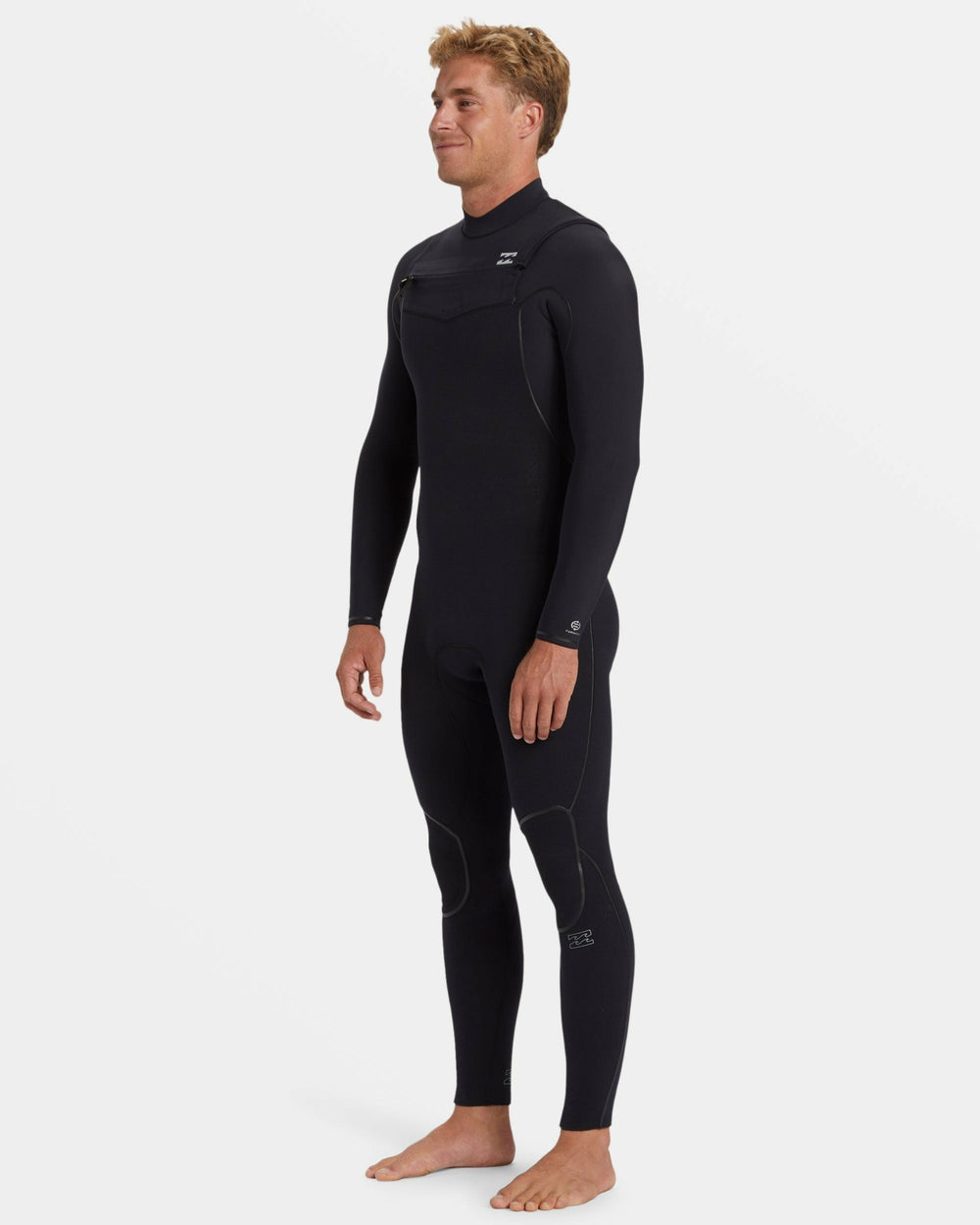 3/2mm Furnace Natural Upcycler GBS Chest Zip Wetsuit - Black | Billabong Men