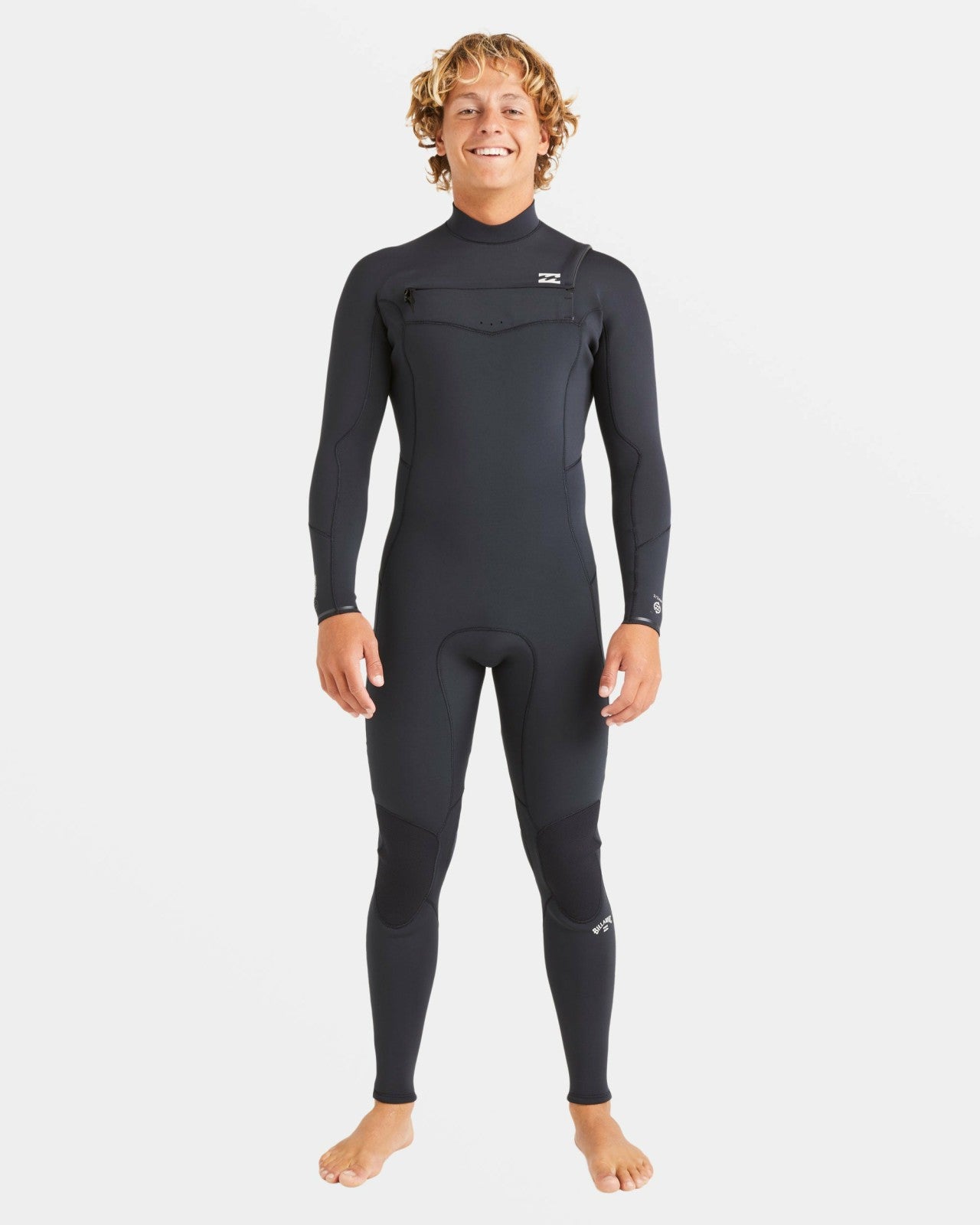 4/3mm Absolute Natural Upcycler GBS Chest Zip Wetsuit - Black | Billabong Men