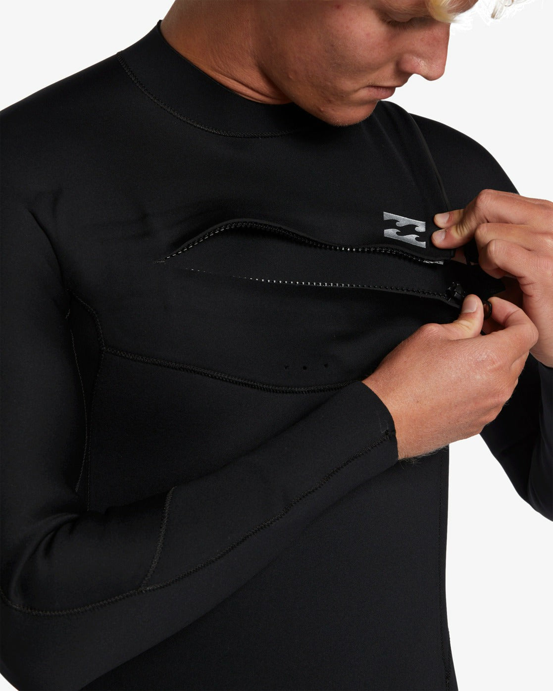 4/3mm Foil GBS Chest Zip Wetsuit - Black | Billabong Men