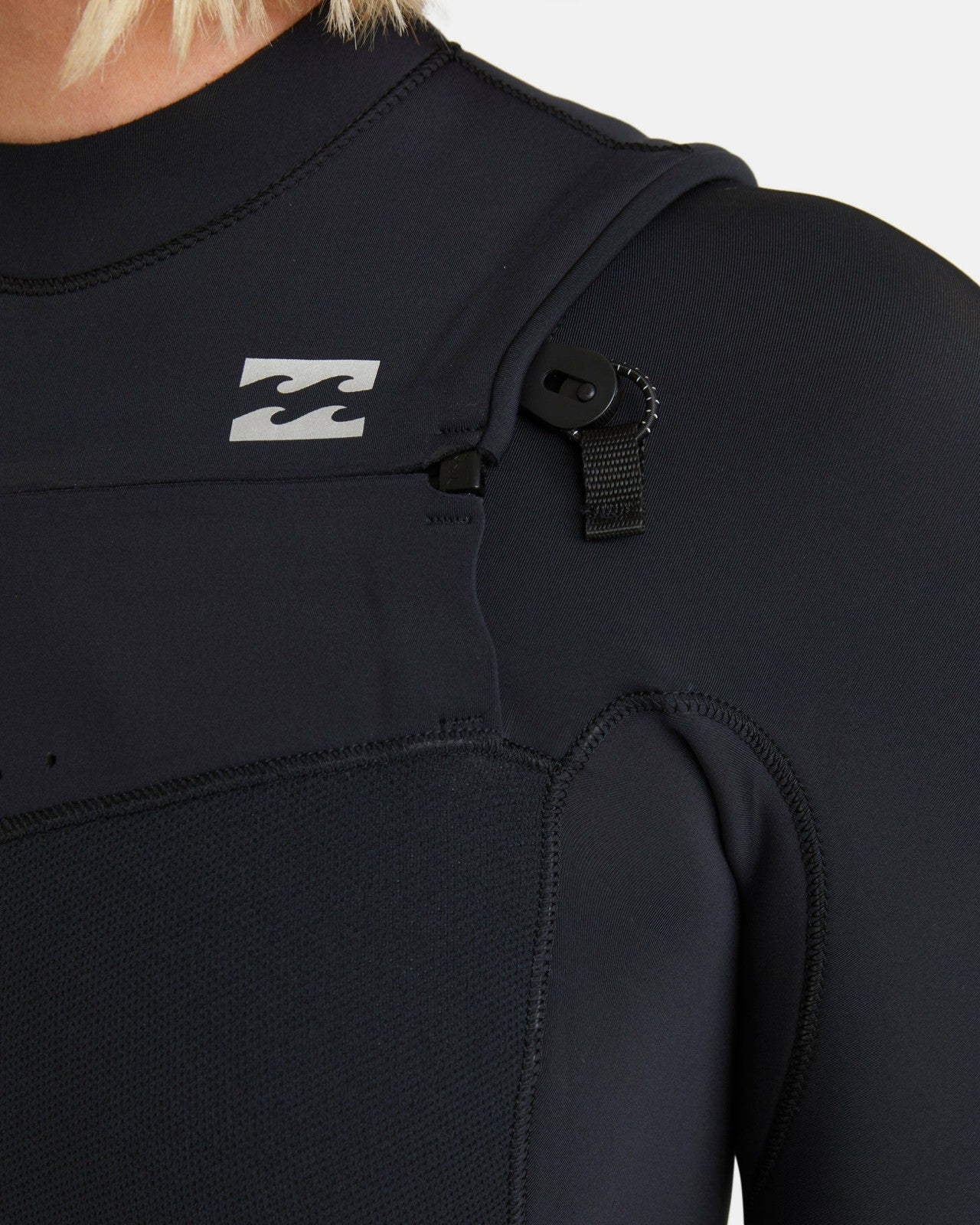 4/3mm Furnace Natural GBS Chest Zip Fullsuit - Black Tiki | Billabong Women