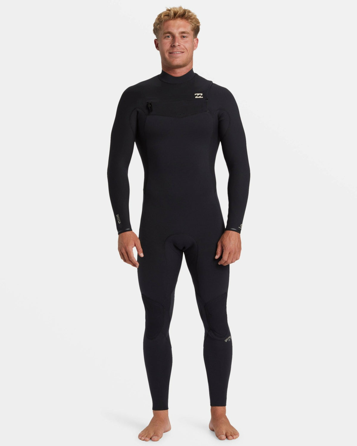 4/3mm Revolution Natural Upcycler GBS Chest Zip Wetsuit - Black | Billabong Men