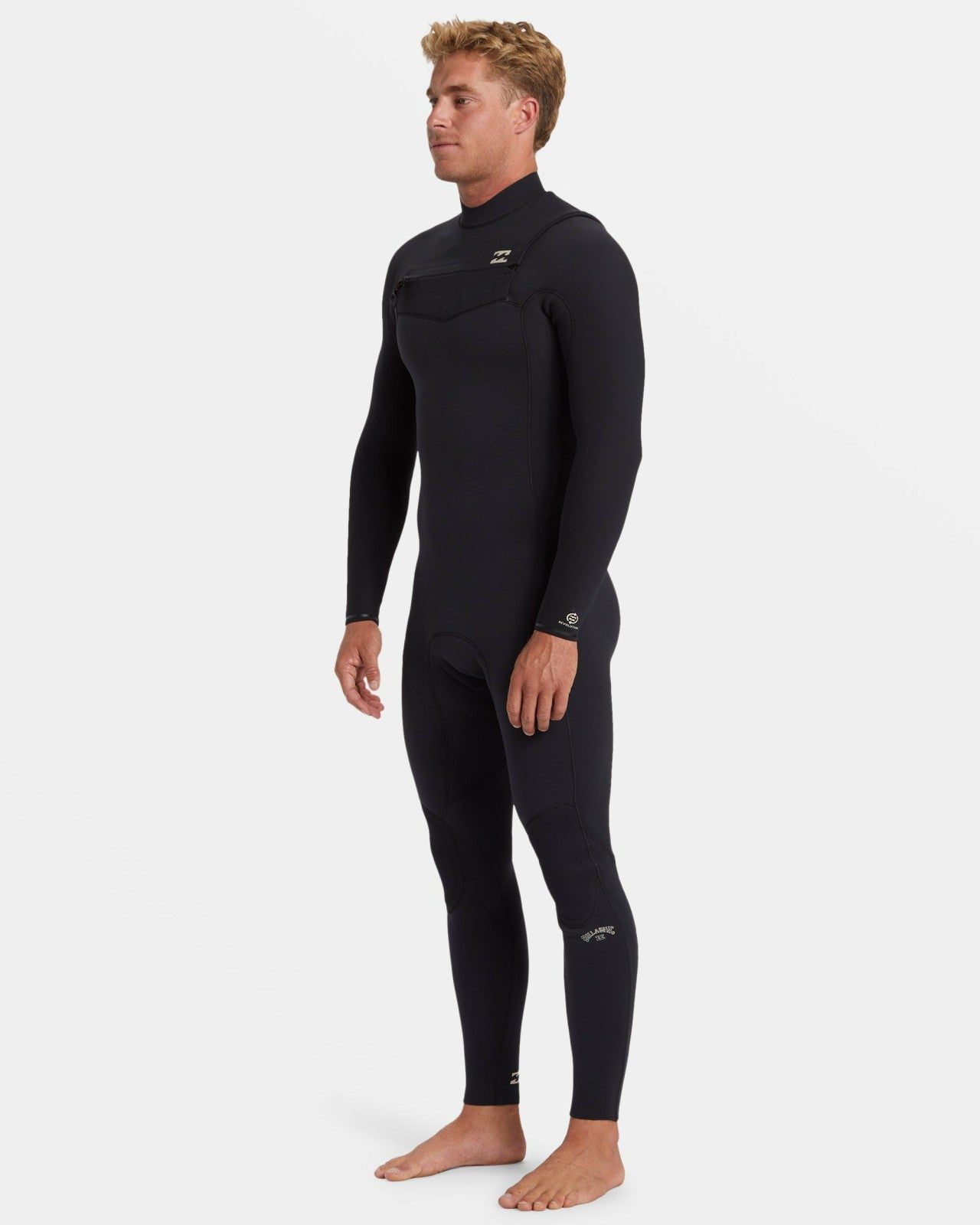 4/3mm Revolution Natural Upcycler GBS Chest Zip Wetsuit - Black | Billabong Men