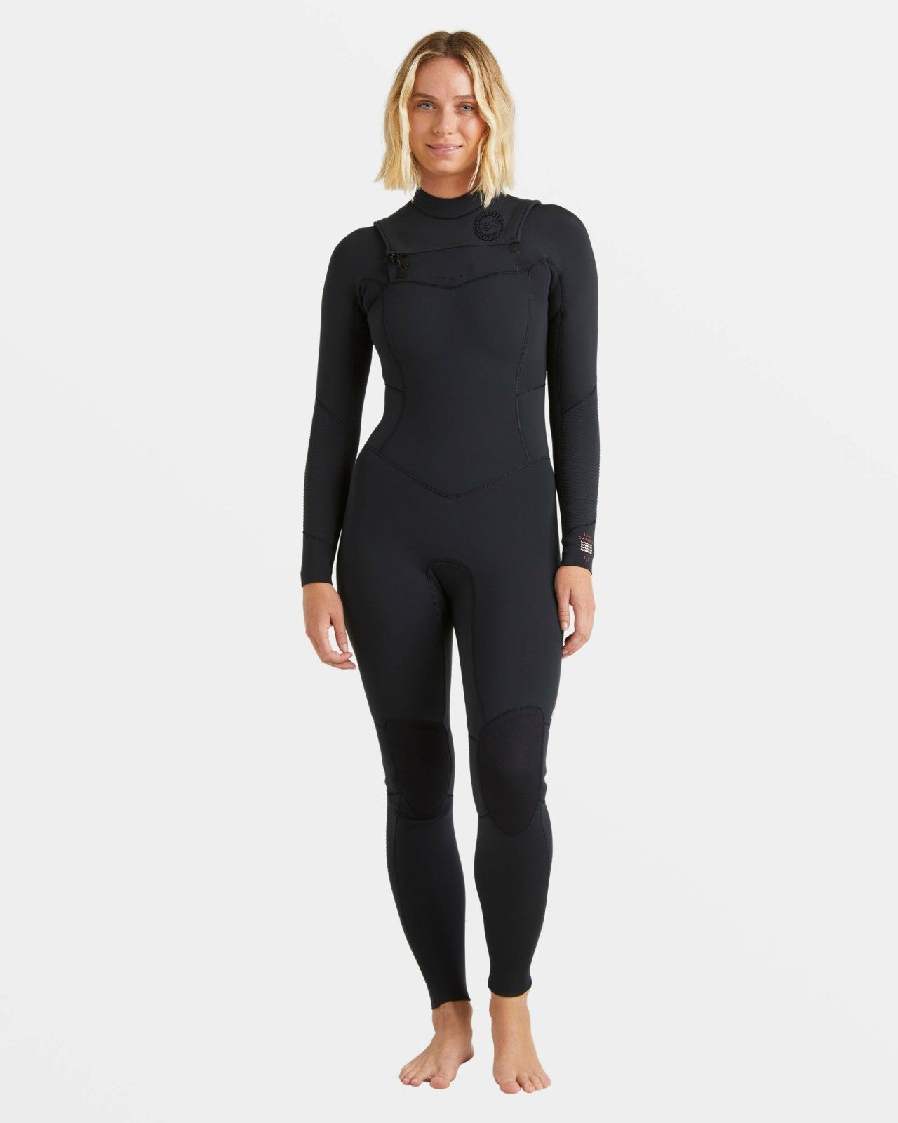 4/3mm Salty Dayz Natural Upcycler GBS Chest Zip Wetsuit - Black | Billabong Women