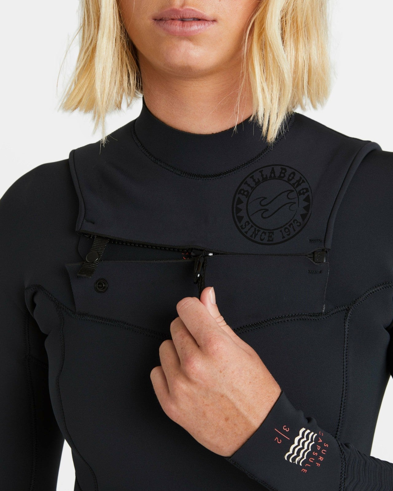 4/3mm Salty Dayz Natural Upcycler GBS Chest Zip Wetsuit - Black | Billabong Women
