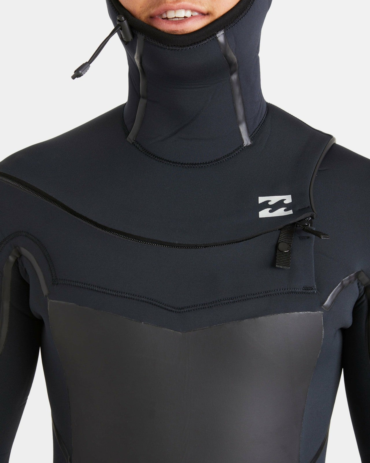 5/4mm Absolute Natural+ Upcycler Welded Chest Zip Hooded Wetsuit - Bla | Billabong Men
