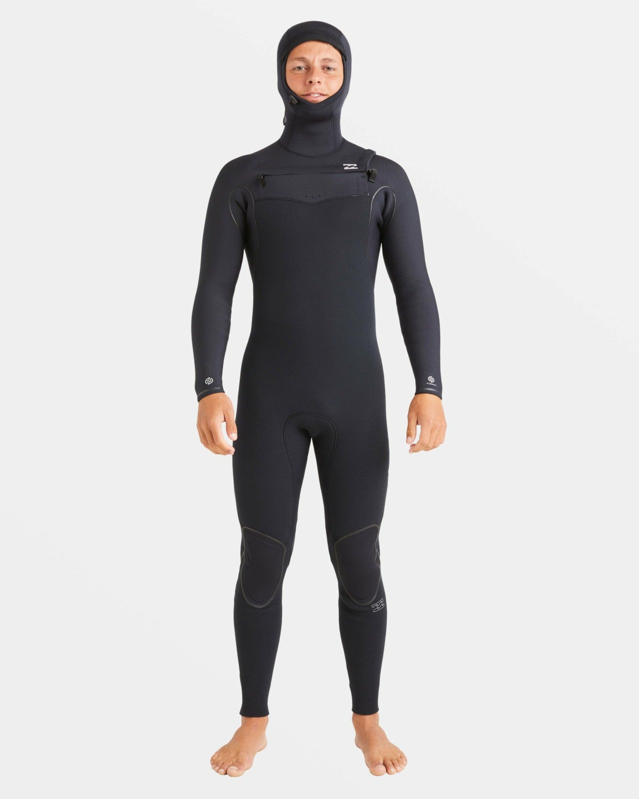 6/5mm Furnace Natural Upcycler Welded Chest Zip Wetsuit - Black | Billabong Men