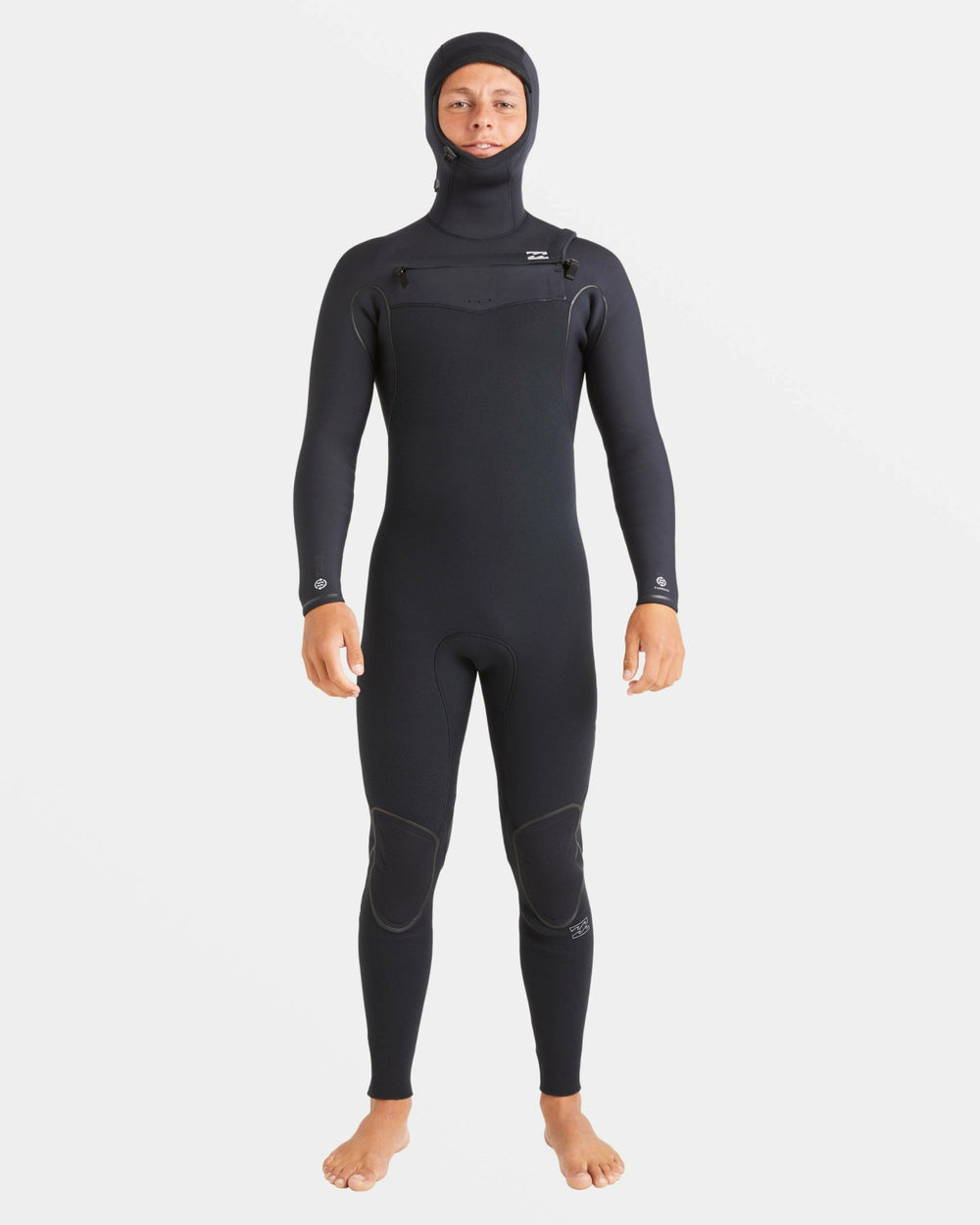 6/5mm Furnace Natural Upcycler Welded Chest Zip Wetsuit - Black | Billabong Men