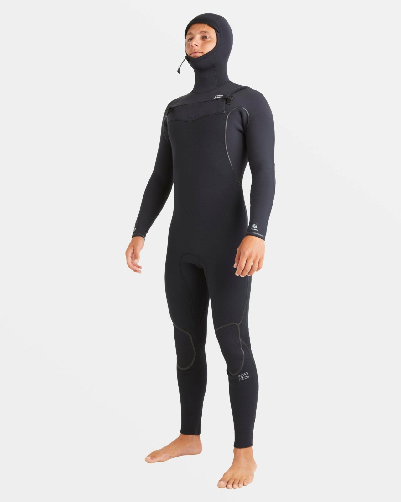 6/5mm Furnace Natural Upcycler Welded Chest Zip Wetsuit - Black | Billabong Men