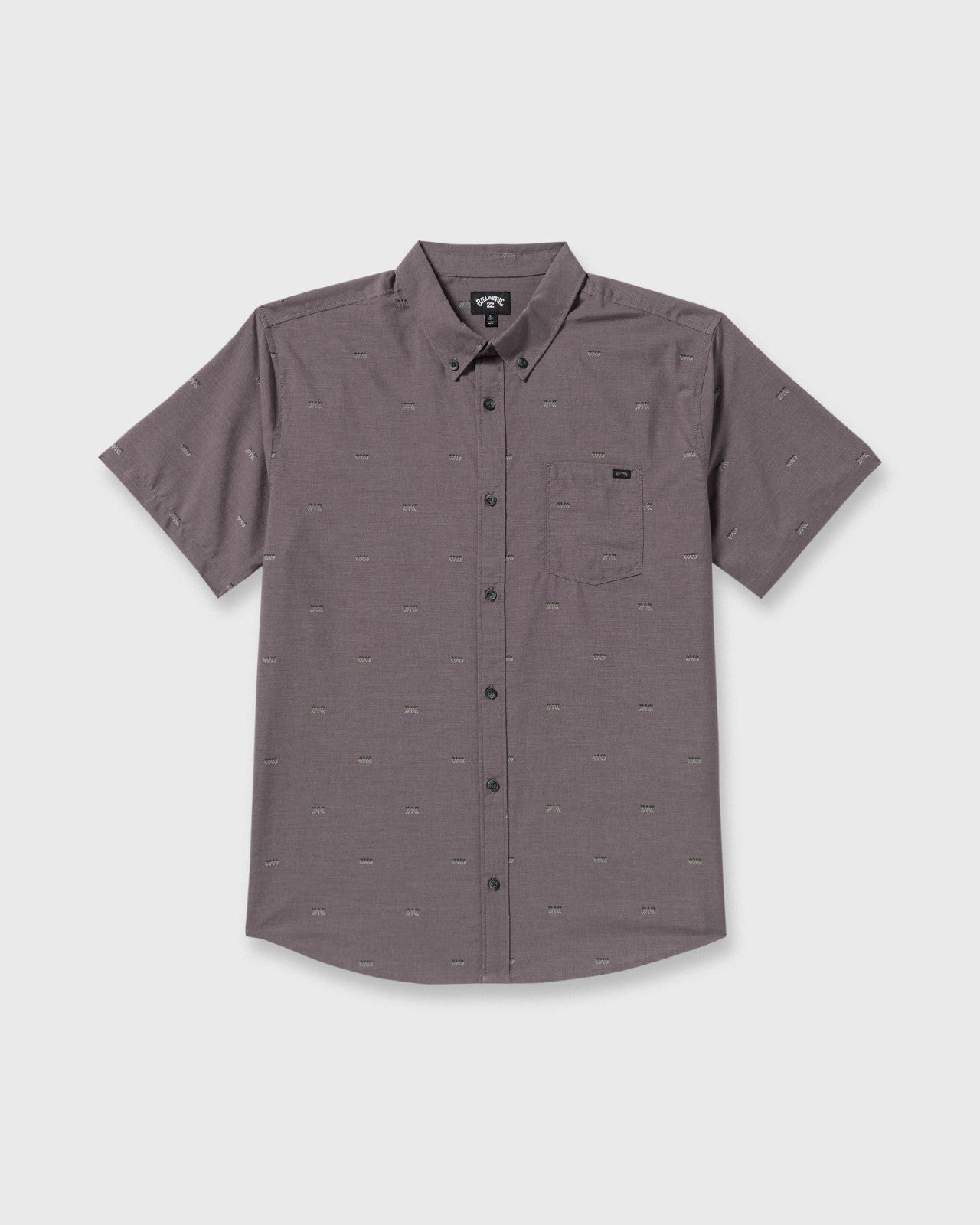 All Day Jacquard Short Sleeve Shirt - Gray Violet | Billabong Men