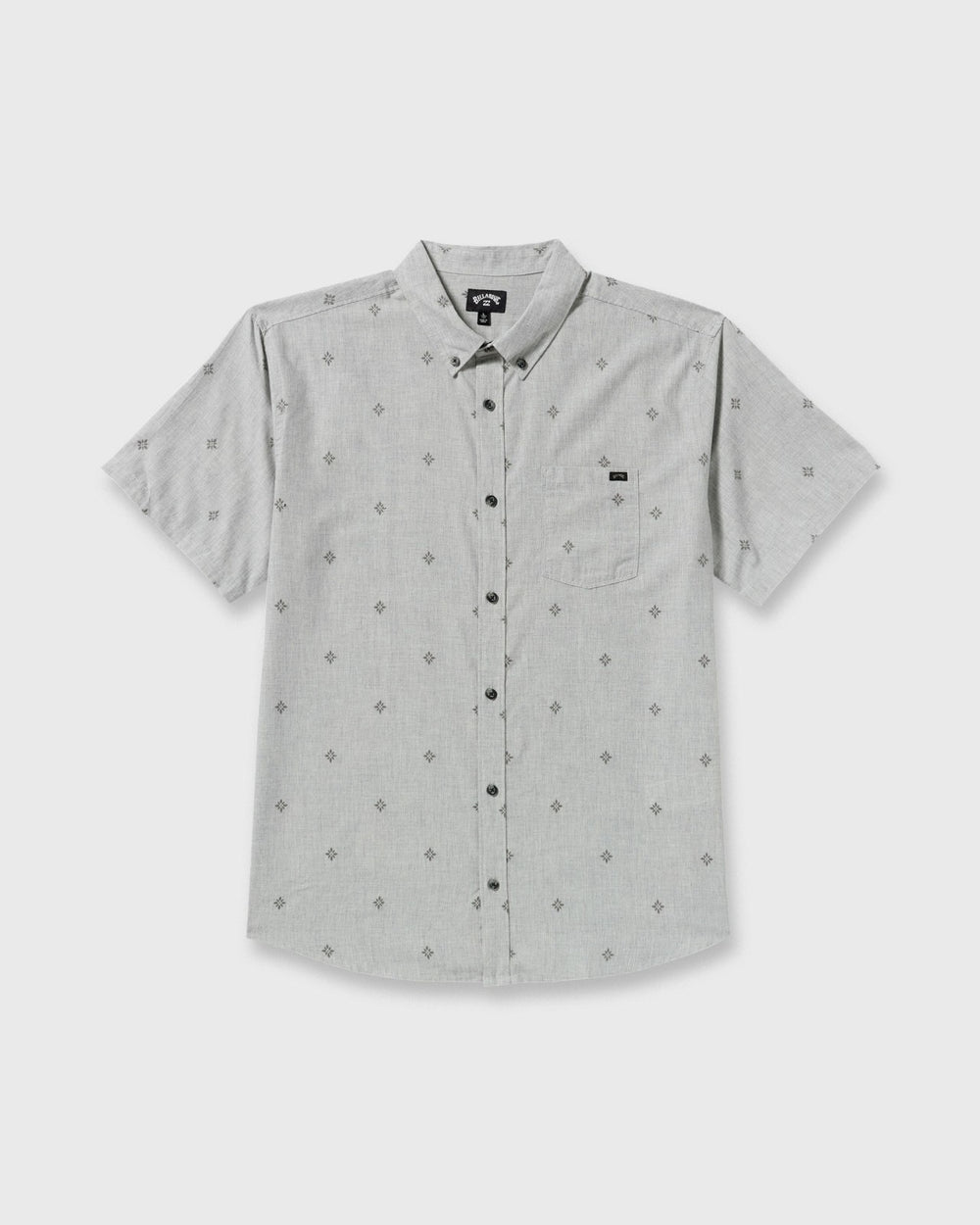 All Day Jacquard Short Sleeve Shirt - Silver | Billabong Men