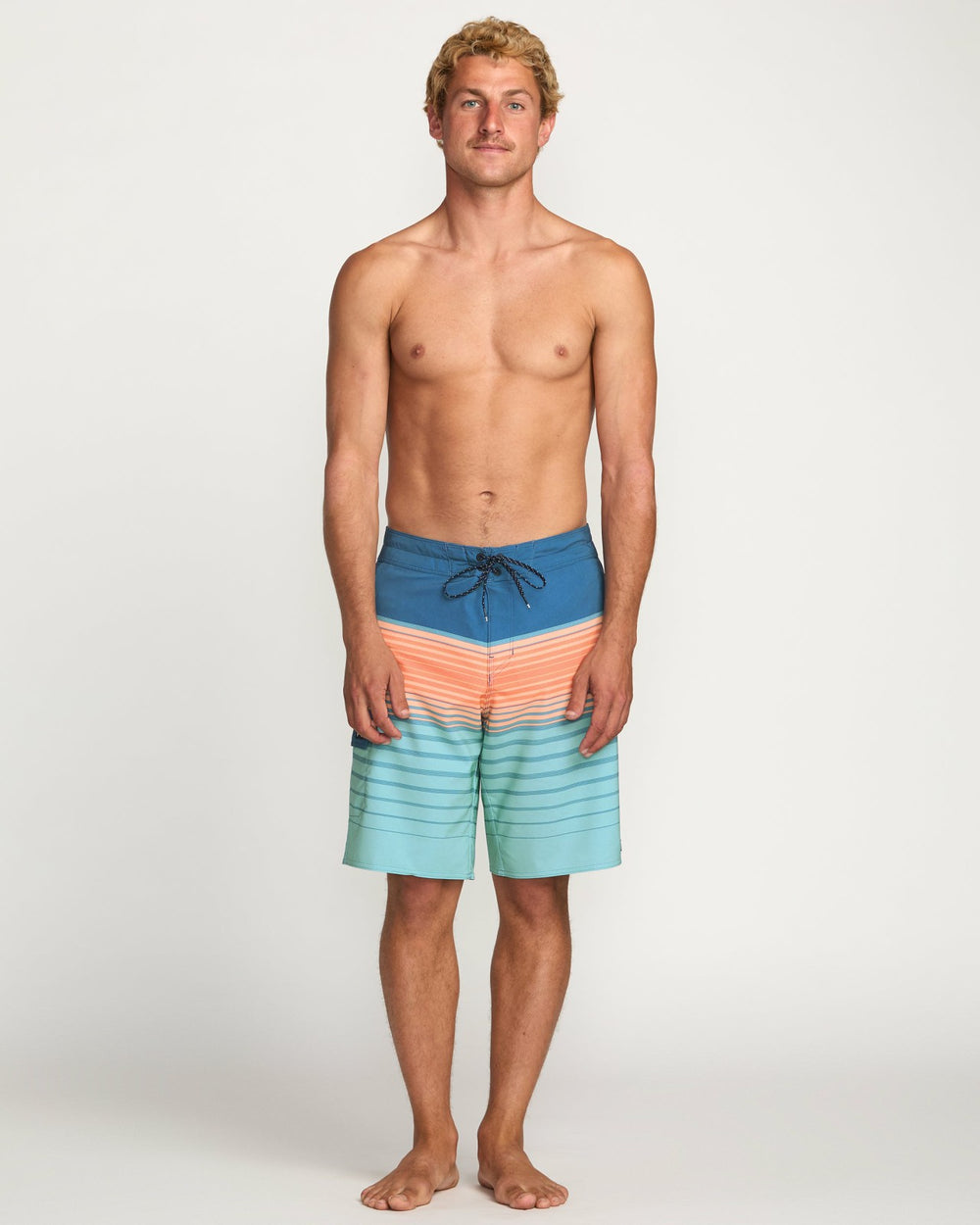 All Day Stripe Pro Performance 20" Boardshorts - Deep Blue | Billabong Men