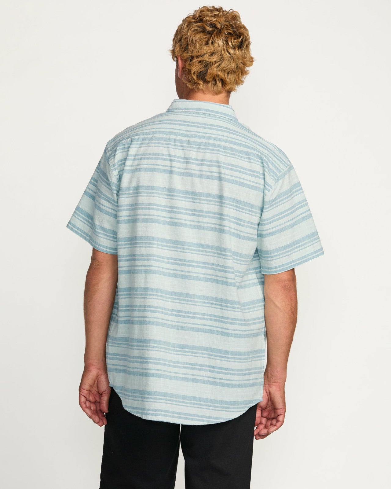 All Day Stripe Short Sleeve Shirt - Ash Blue | Billabong Men