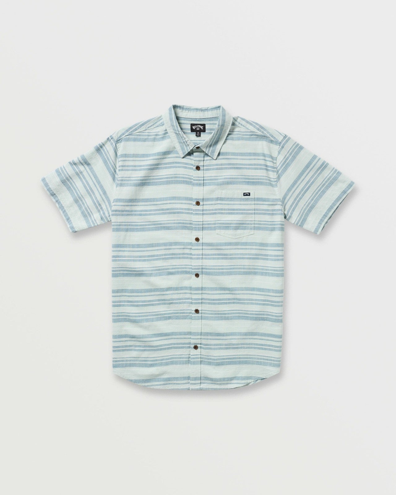 All Day Stripe Short Sleeve Shirt - Ash Blue | Billabong Men