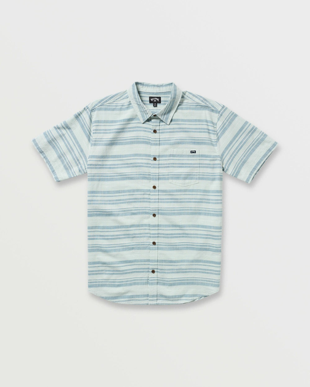 All Day Stripe Short Sleeve Shirt - Ash Blue | Billabong Men