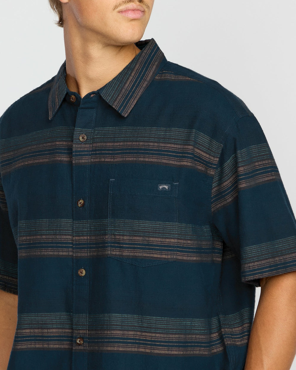 All Day Stripe Short Sleeve Shirt - Midnight | Billabong Men