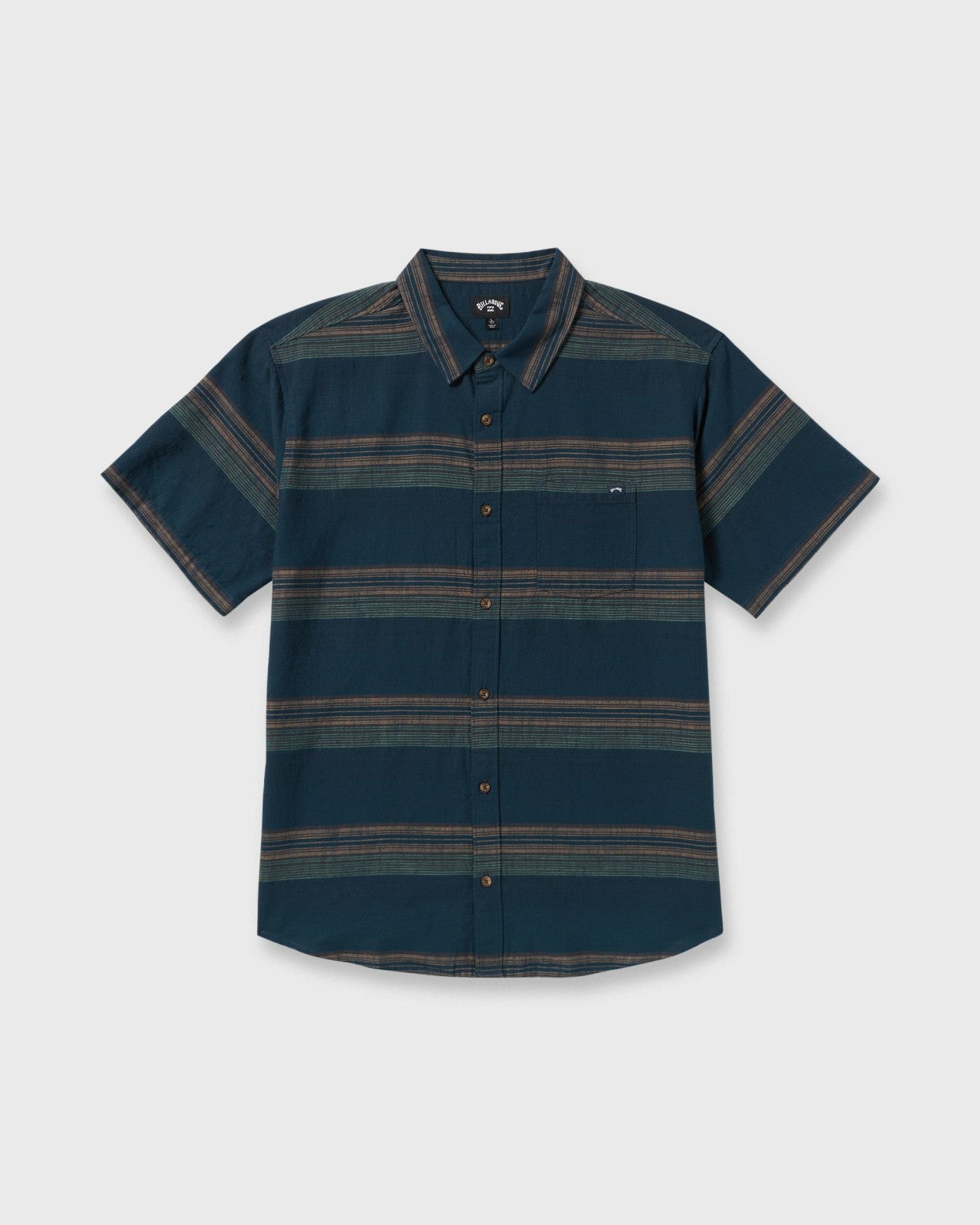 All Day Stripe Short Sleeve Shirt - Midnight | Billabong Men