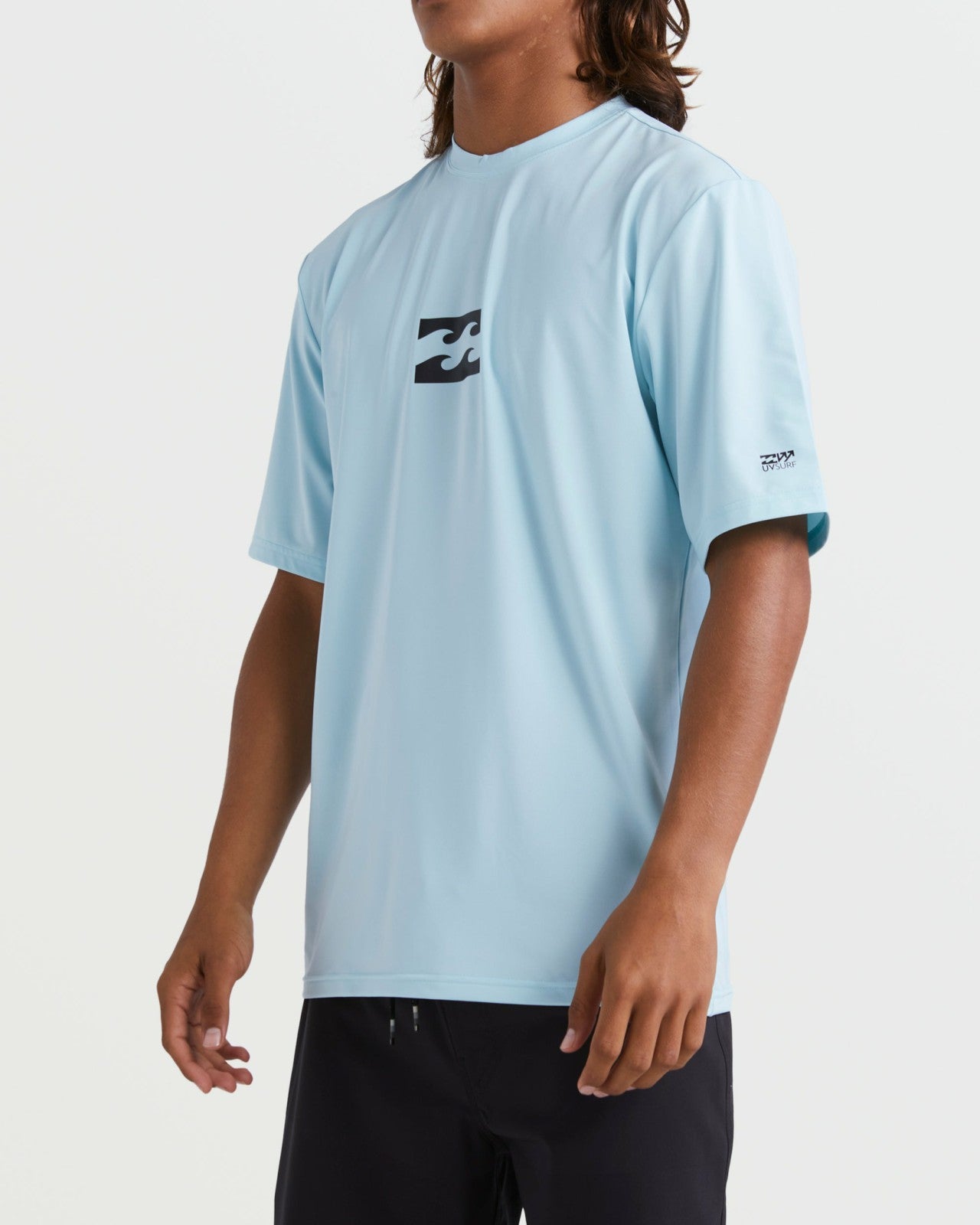 All Day Wave Short Sleeve Rashguard - Coastal Blue | Billabong Men
