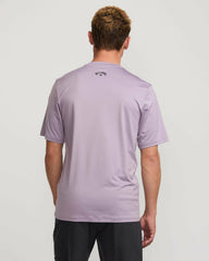 All Day Wave Short Sleeve Rashguard - Light Purple | Billabong Men