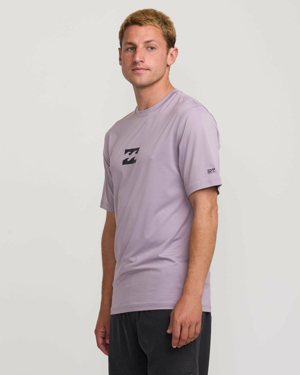 All Day Wave Short Sleeve Rashguard - Light Purple | Billabong Men