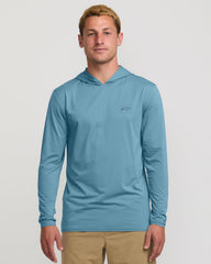 Arch Mesh Long Sleeve Hooded Surf Tee - Bay Blue | Billabong Men