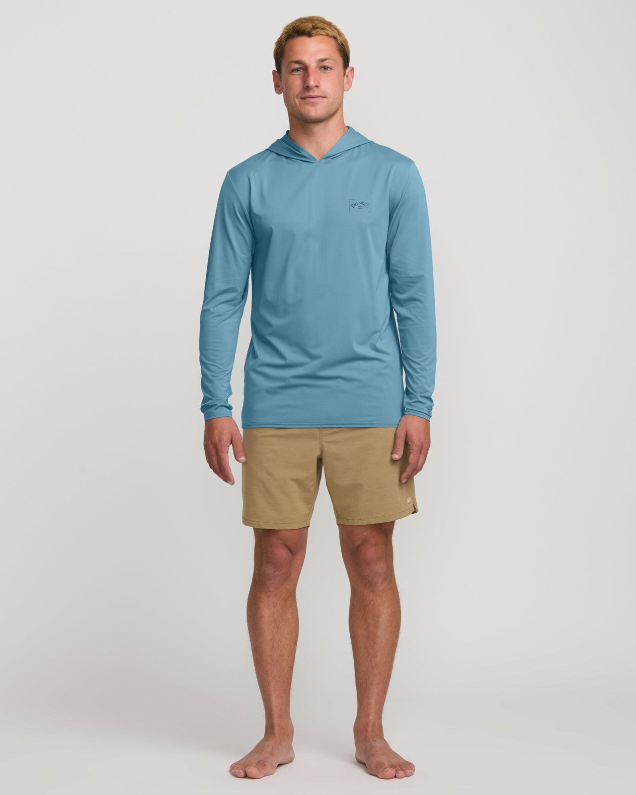 Arch Mesh Long Sleeve Hooded Surf Tee - Bay Blue | Billabong Men