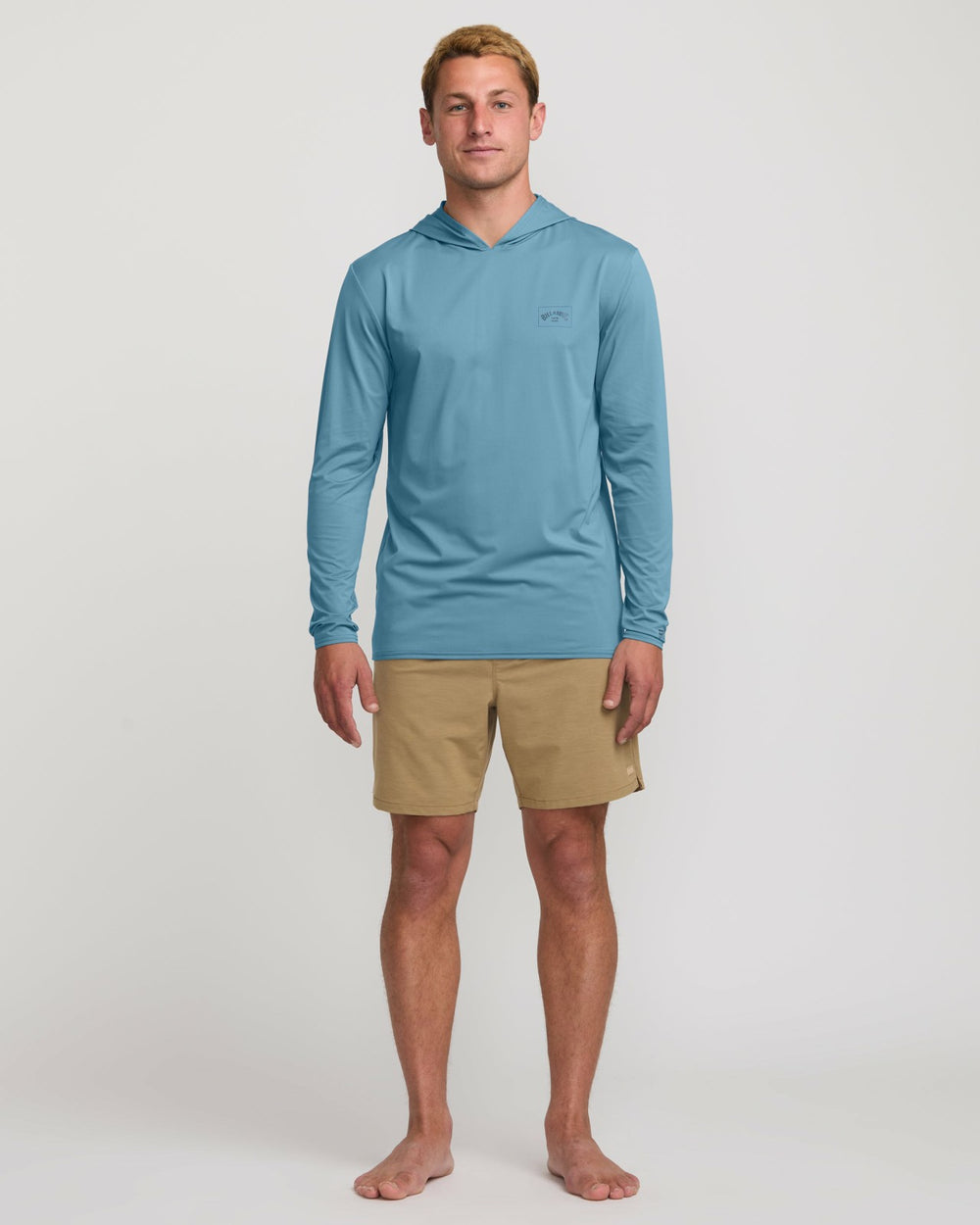 Arch Mesh Long Sleeve Hooded Surf Tee - Bay Blue | Billabong Men