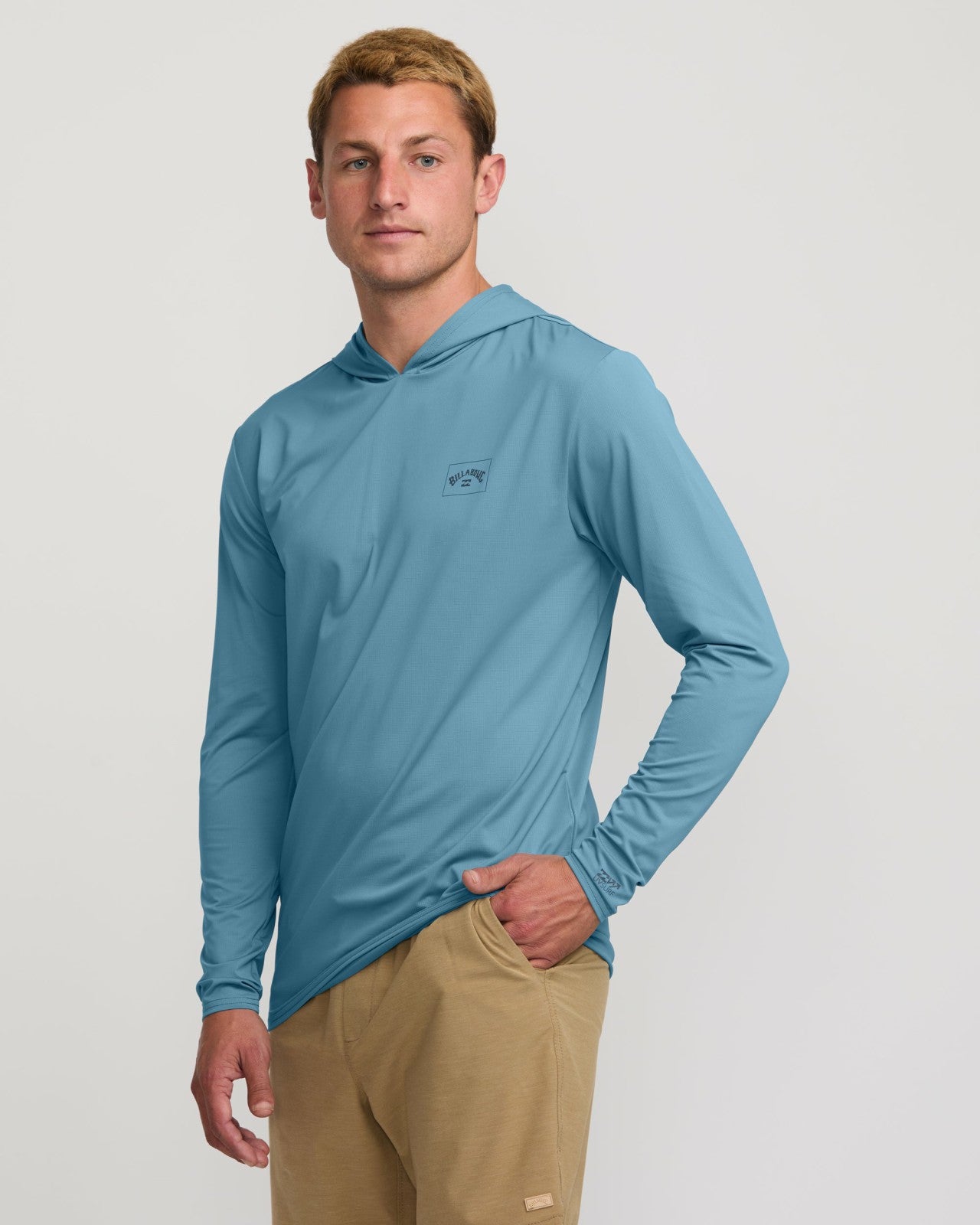 Arch Mesh Long Sleeve Hooded Surf Tee - Bay Blue | Billabong Men