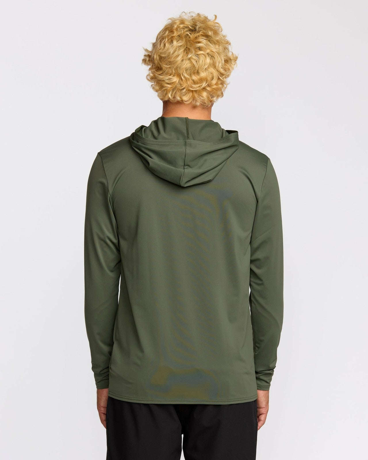 Arch Mesh Long Sleeve Hooded Surf Tee - Dark Military | Billabong Men
