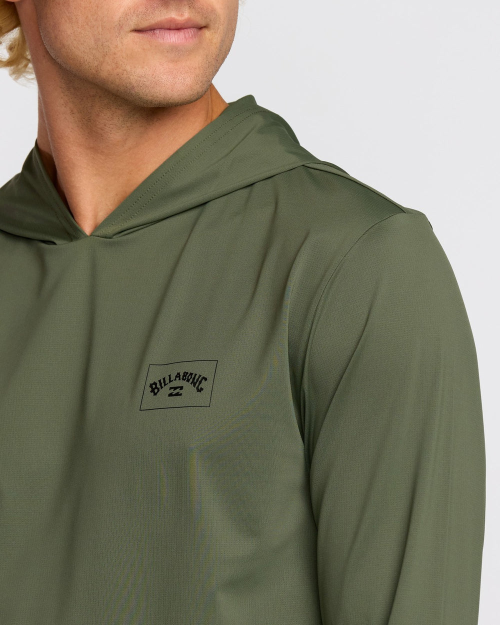 Arch Mesh Long Sleeve Hooded Surf Tee - Dark Military | Billabong Men