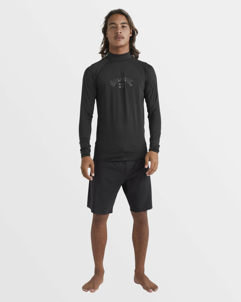 Arch Performance Fit Long Sleeve Rashguard - Black | Billabong Men
