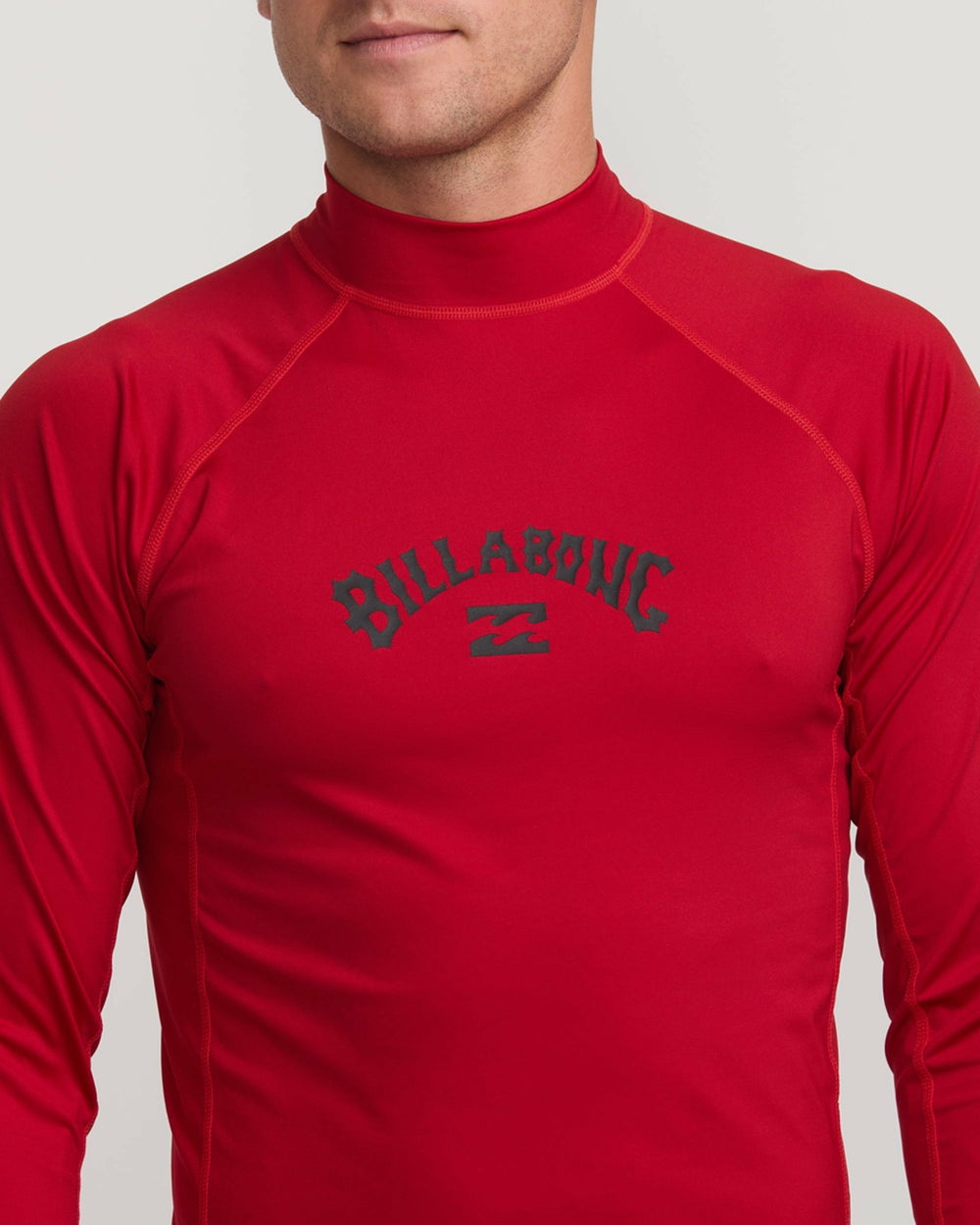 Arch Performance Fit Long Sleeve Rashguard - Scarlet | Billabong Men