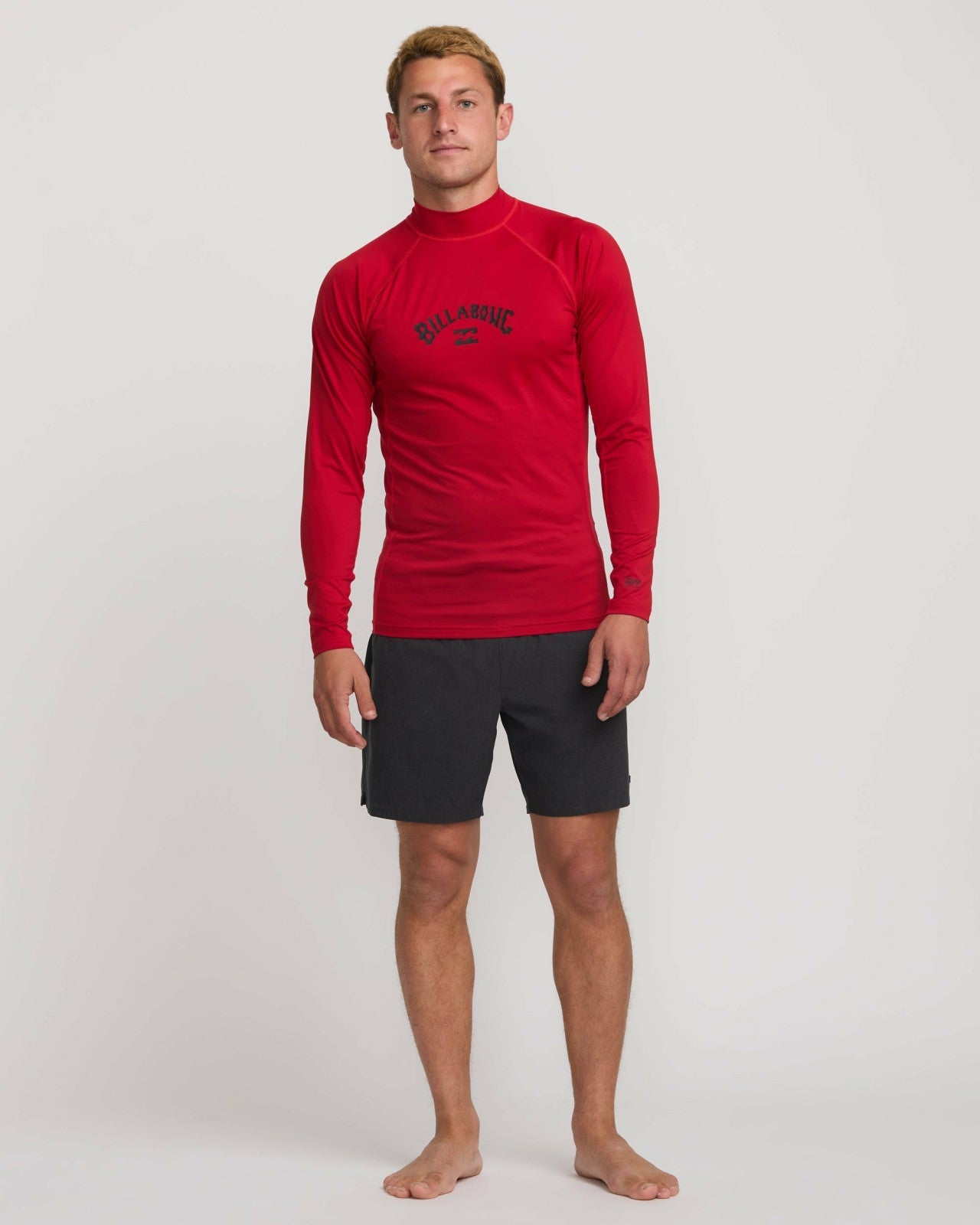 Arch Performance Fit Long Sleeve Rashguard - Scarlet | Billabong Men