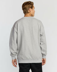 Austin Garage Crew Sweatshirt - Lt Grey Htr | Billabong Men