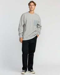 Austin Garage Crew Sweatshirt - Lt Grey Htr | Billabong Men