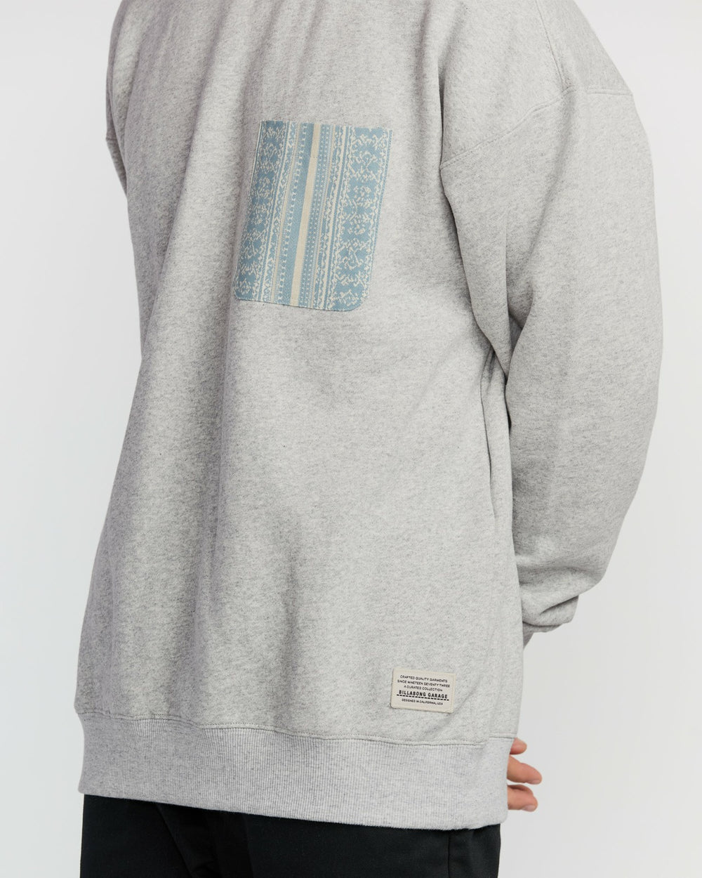 Austin Garage Crew Sweatshirt - Lt Grey Htr | Billabong Men