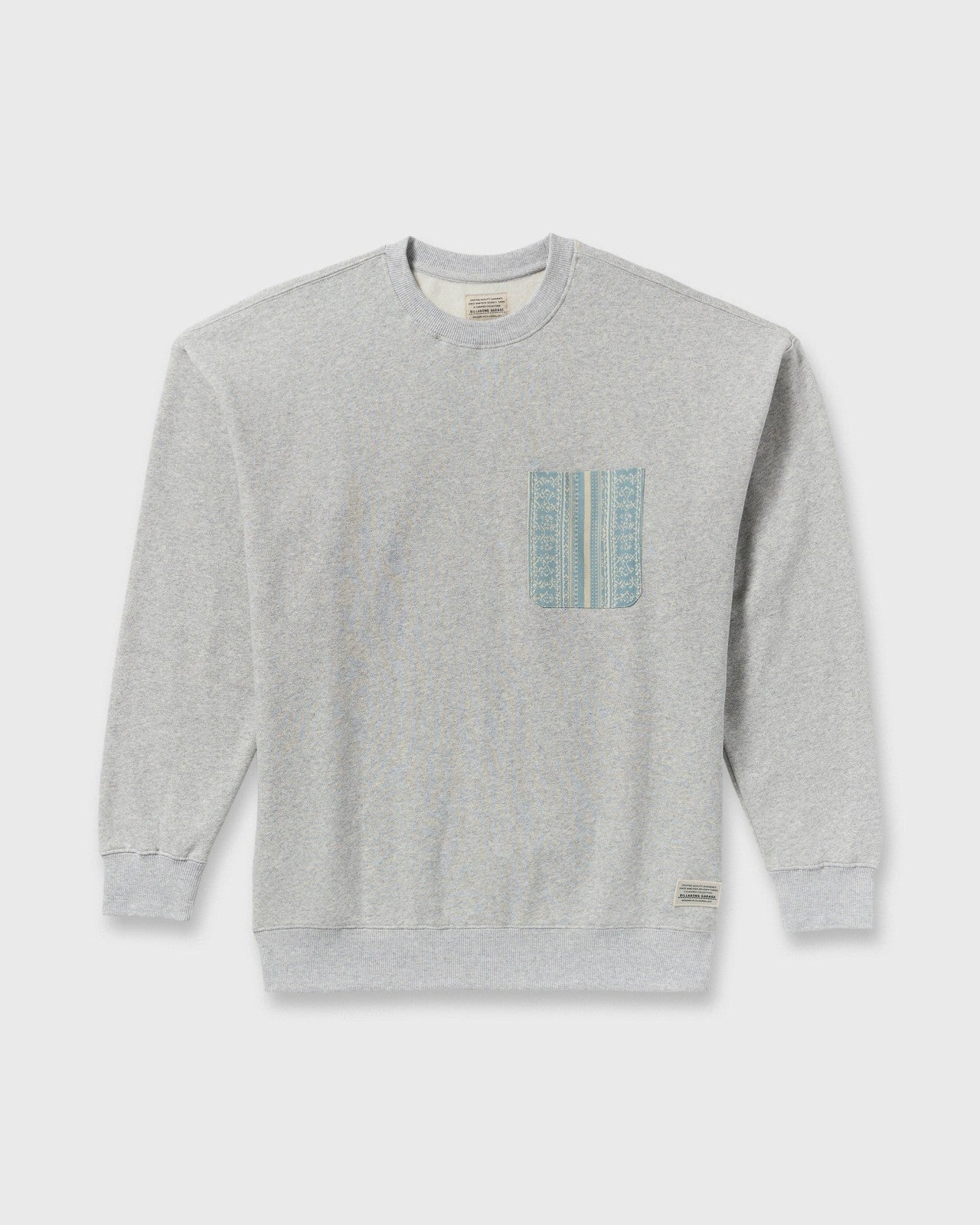 Austin Garage Crew Sweatshirt - Lt Grey Htr | Billabong Men