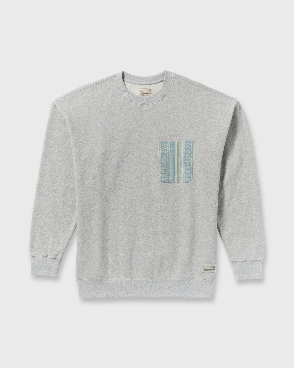Austin Garage Crew Sweatshirt - Lt Grey Htr | Billabong Men