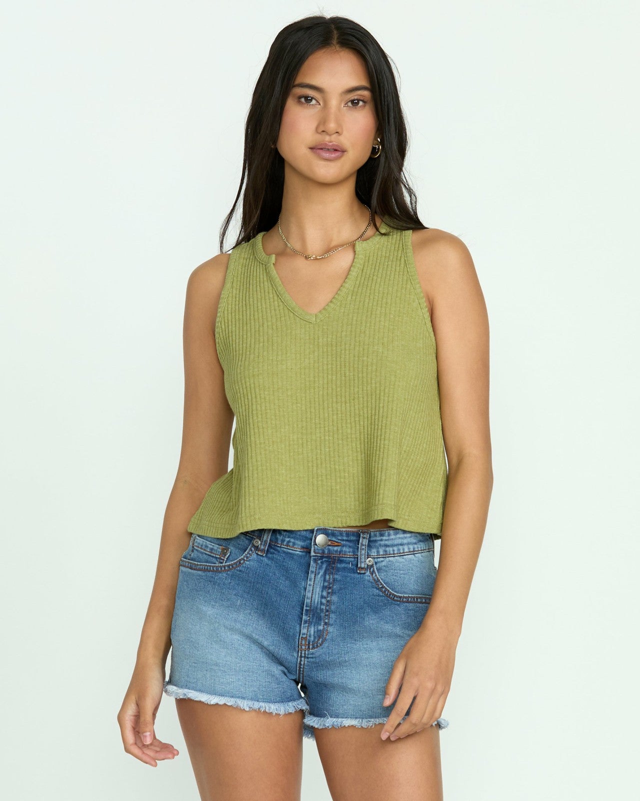 Aya Sun Knit Tank - Avocado | Billabong Women
