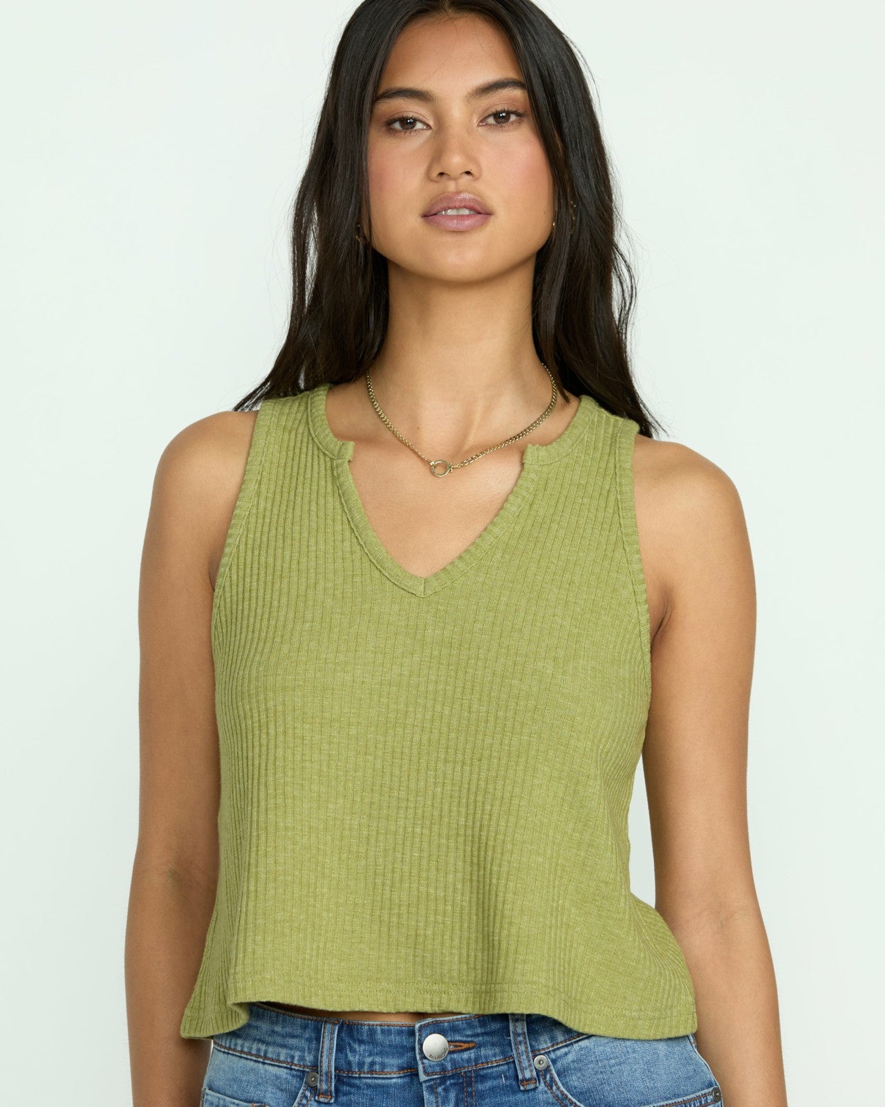 Aya Sun Knit Tank - Avocado | Billabong Women