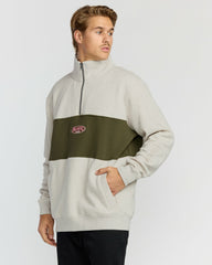 Bad Dog 3/4 Zip Mockneck Sweatshirt - Sand Htr | Billabong Men