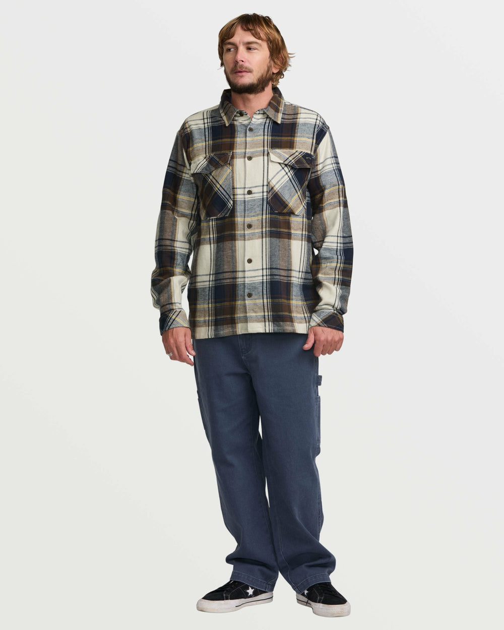 Bad Dog Flannel Shirt - Silver | Billabong Men