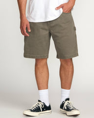 Bad Dog 21" Workwear Shorts - Brown | Billabong Men