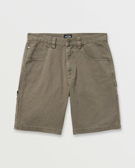 Bad Dog 21" Workwear Shorts - Brown | Billabong Men