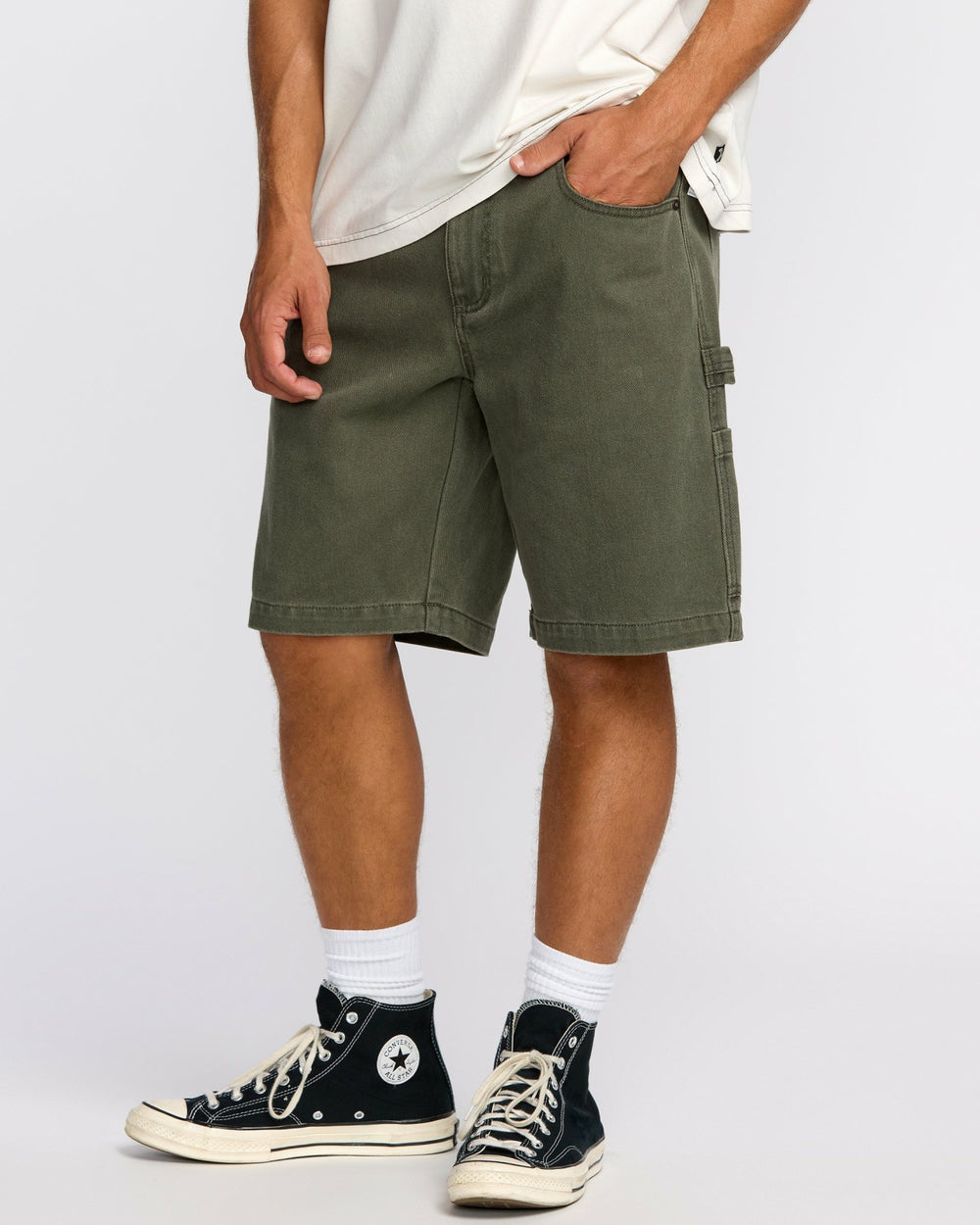 Bad Dog 21" Workwear Shorts - Dark Military | Billabong Men