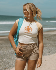 Beach Club Babe Short Sleeve T-Shirt - Butter | Billabong Women