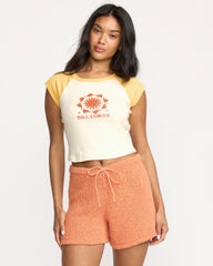 Beach Club Babe Short Sleeve T-Shirt - Butter | Billabong Women