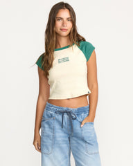 Beach Club Babe Short Sleeve T-Shirt - Evergreen | Billabong Women