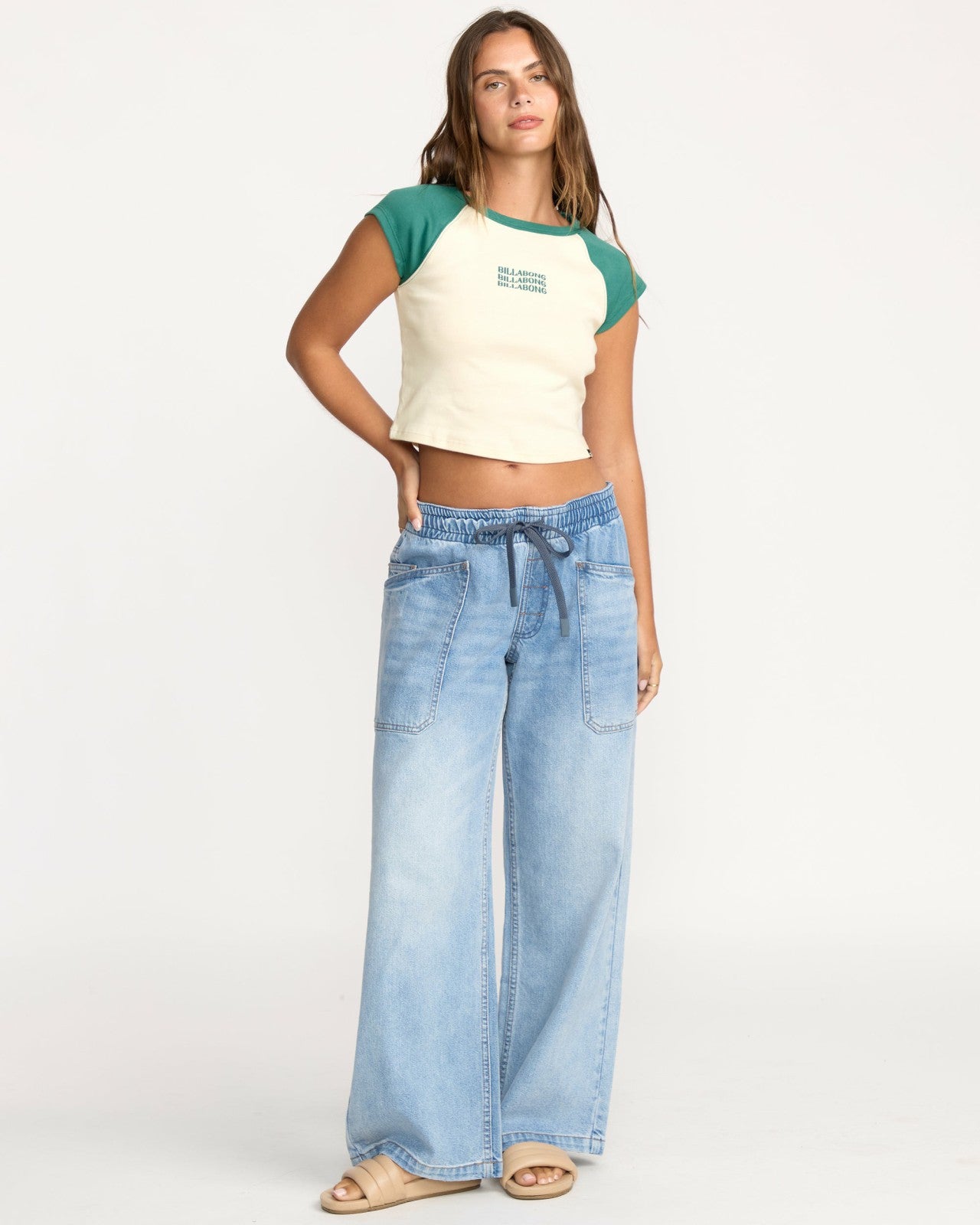 Beach Club Babe Short Sleeve T-Shirt - Evergreen | Billabong Women