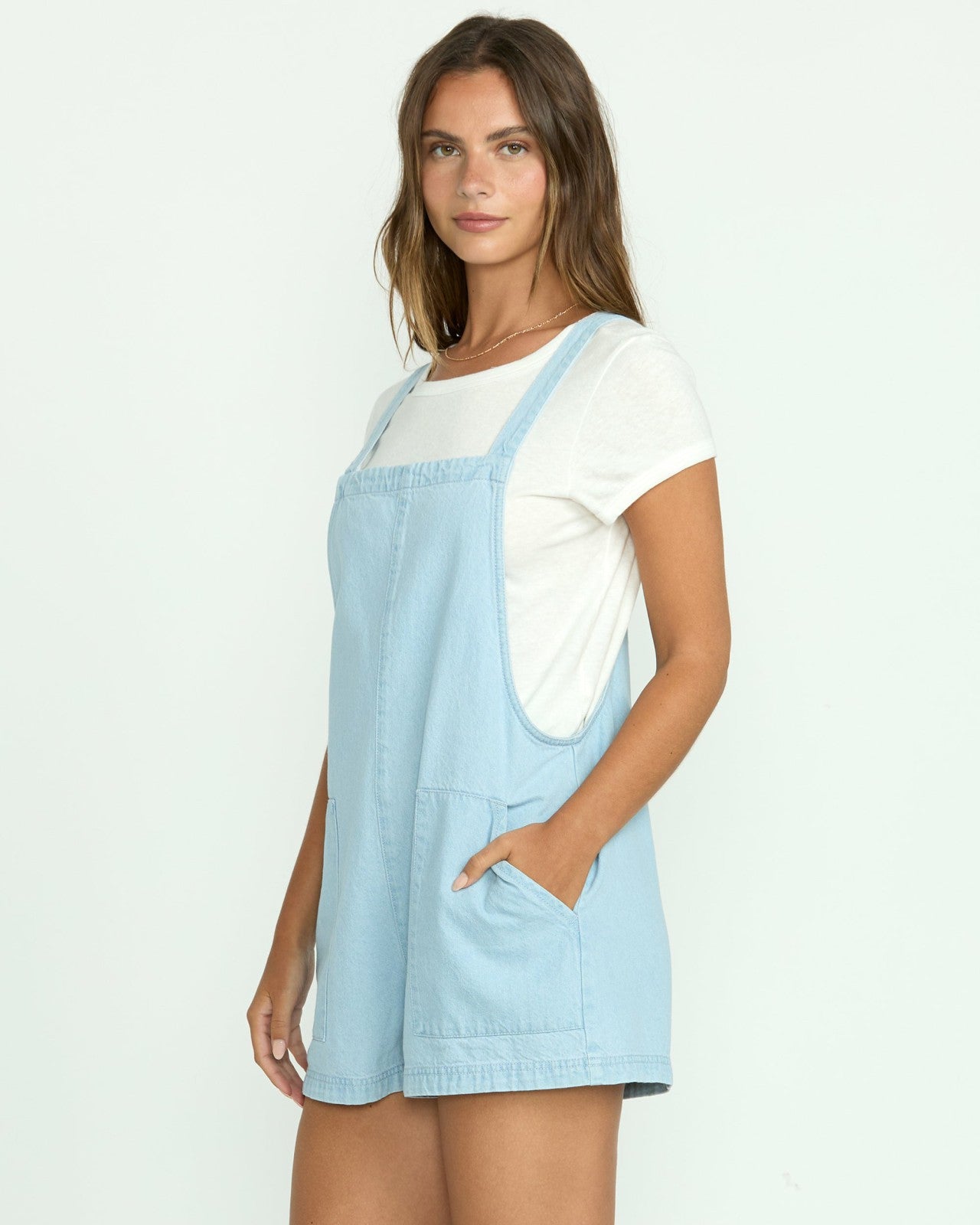 Beach Crush Denim Shortalls - Salt Blue | Billabong Women