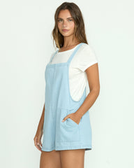 Beach Crush Denim Shortalls - Salt Blue | Billabong Women